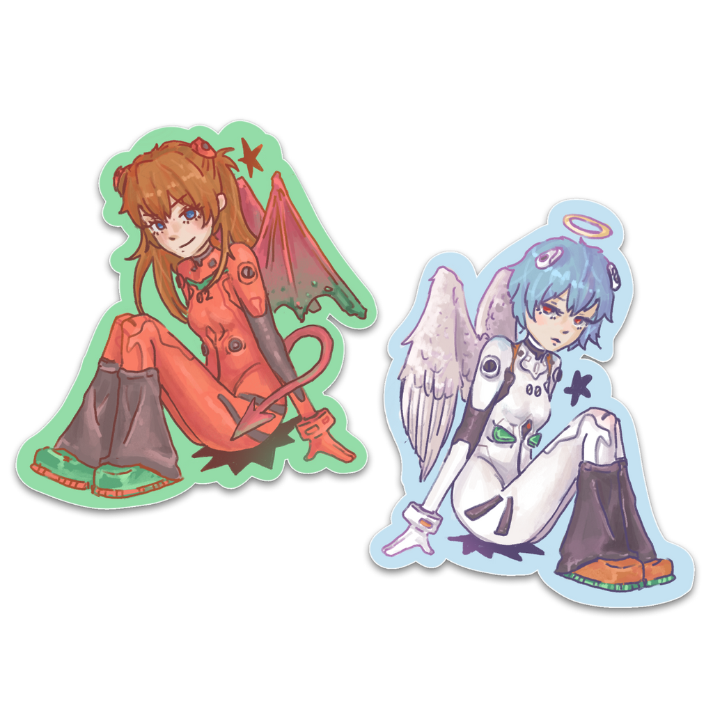 Asuka & Rei Stickers