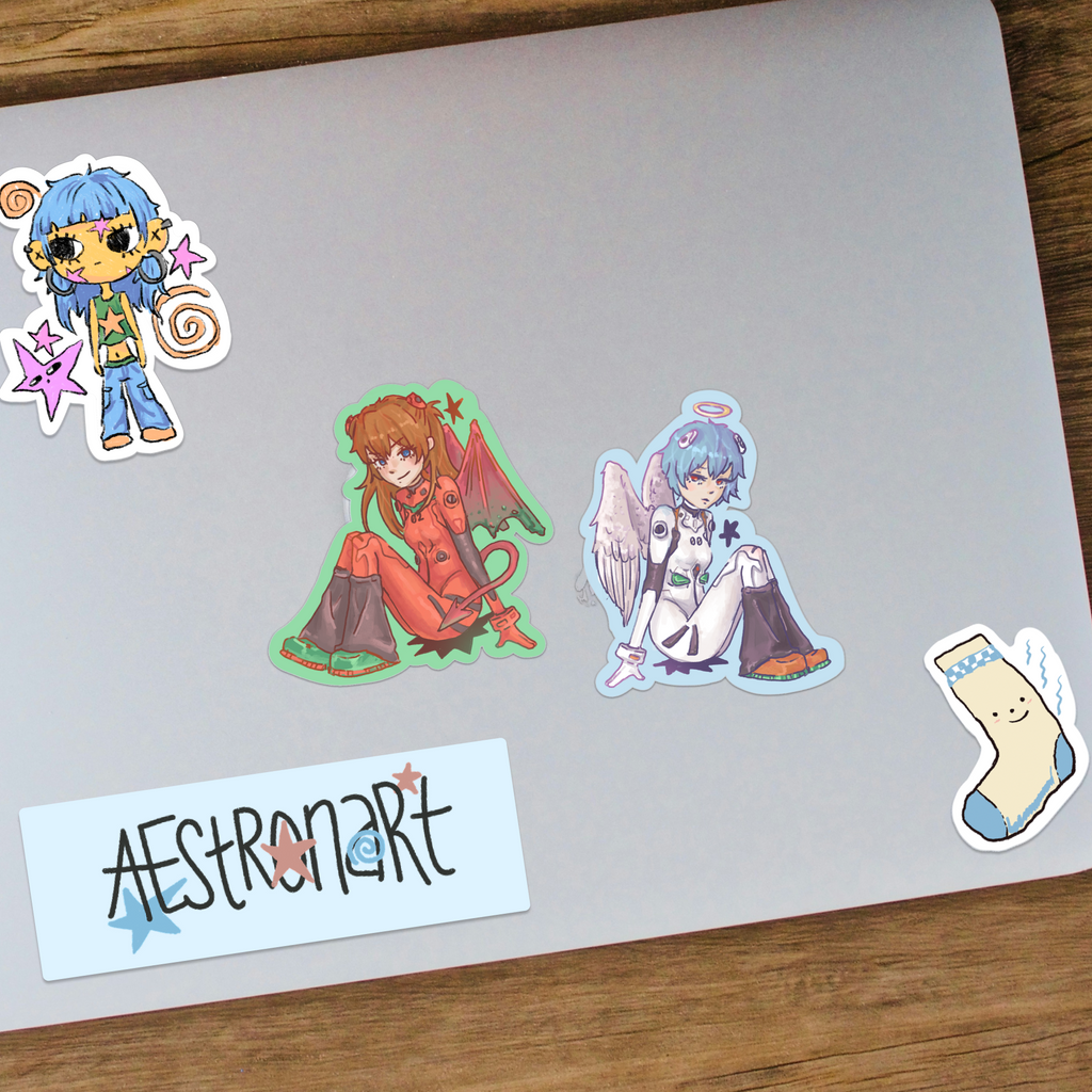 Asuka & Rei Stickers