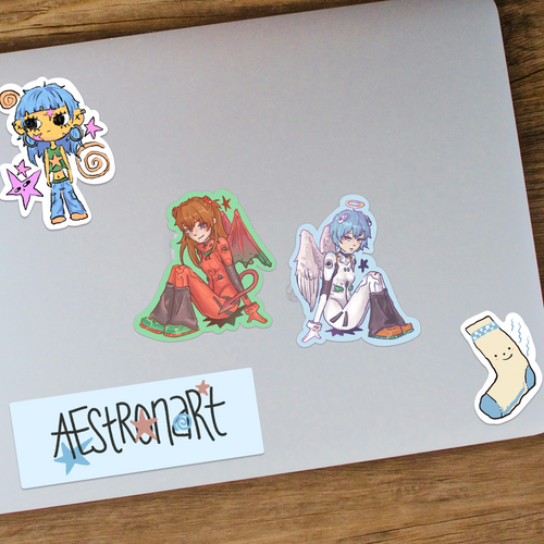Asuka & Rei Stickers