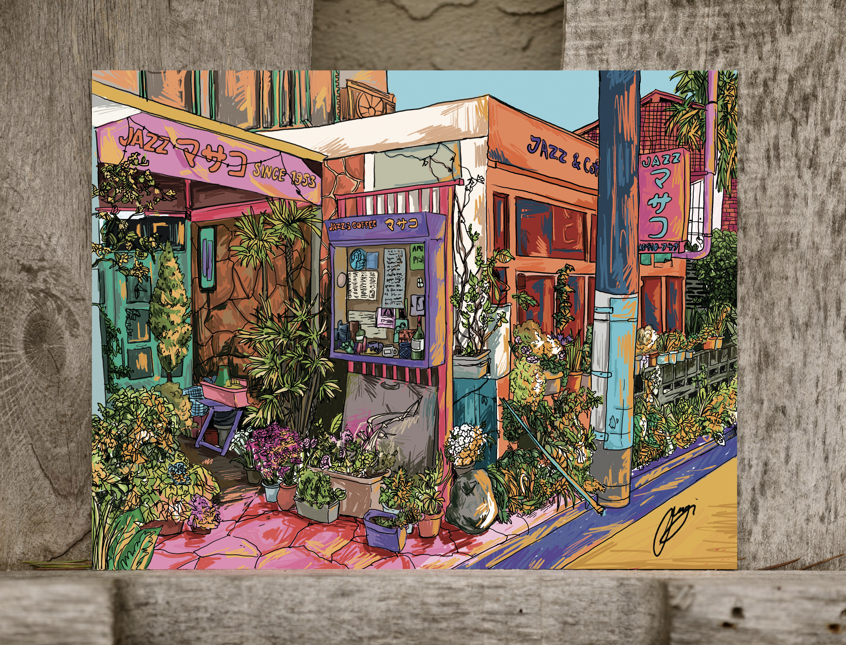 Jazz & Coffee Art Print